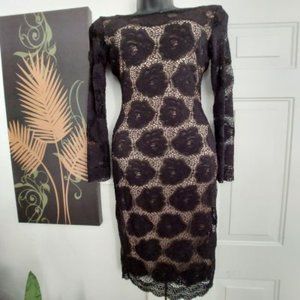 Black Floral Lace Dress